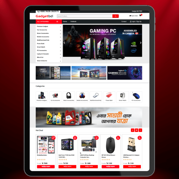 Black Gadget Laravel E-com PHP Script